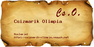 Csizmarik Olimpia névjegykártya